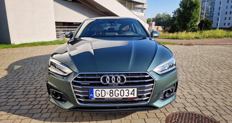 Audi A5 cena 123900 przebieg: 70500, rok produkcji 2017 z Gdańsk małe 121